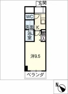 meLiV栄生【7階】の間取り