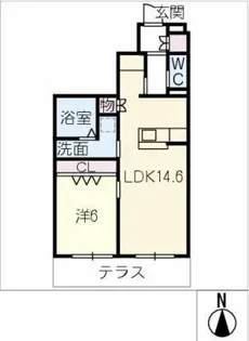 メゾン天白公園東 E棟【1階】の間取り