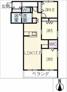 メゾン天白公園東 E棟【2階】の間取り