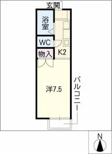 ハイムブルーメ【1階】の間取り