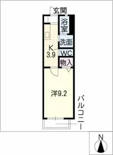 レクサス オタイ【1階】の間取り