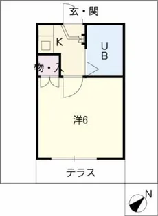ダイヤ中小田井【1階】の間取り