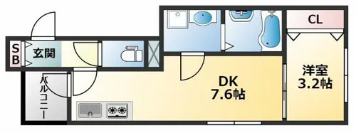 リブレメゾン弥刀Ⅰ【1階】の間取り
