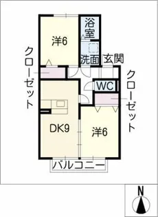 グリーン ヒル【2階】の間取り
