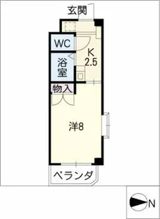 クレール楠【3階】の間取り