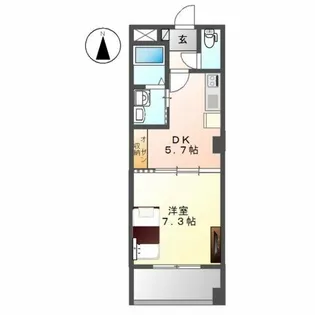 リバパレス鶴舞【10階】の間取り