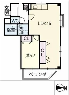 アムール御器所【4階】の間取り