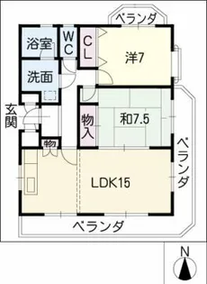 マイネハイム【3階】の間取り