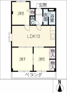 ハイム御器所【6階】の間取り