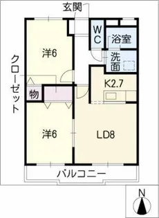 ソレイユ【2階】の間取り