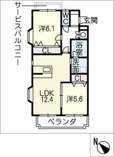 Astriea【2階】の間取り