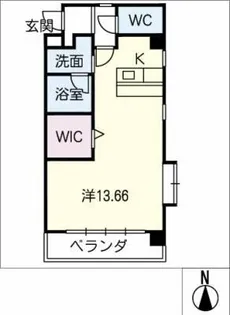 ラ・メゾンドヴェール【2階】の間取り