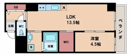 SUNNY SIDE生玉【9階】の間取り
