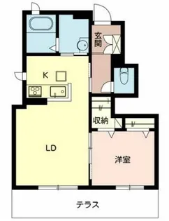 メゾン ラ・ソルピア【1階】の間取り