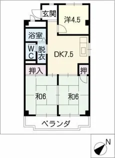 ハイシティ第1砦【3階】の間取り