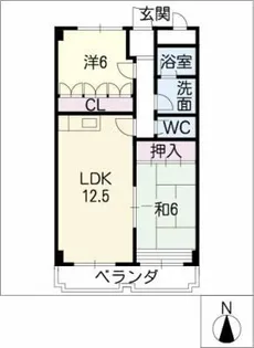 スタスィオン滝の水【4階】の間取り