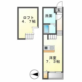 グローバルスタンス【101号室】の間取り