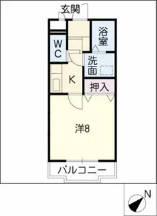 セレーノ西尾A棟【1階】の間取り