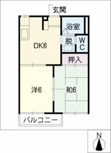 フレグランス宇治【1階】の間取り