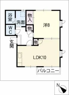 1LDKの間取り画像