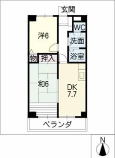 モラリス豊【6階】の間取り