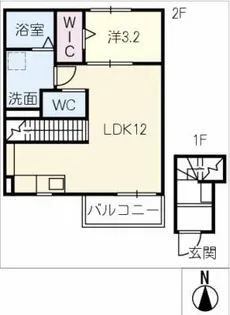 Ciao Takara【2階】の間取り