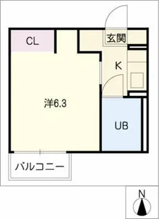 フレグランスやまと【2階】の間取り