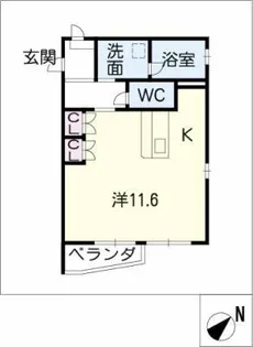 エーデルホフ星ヶ丘【2階】の間取り