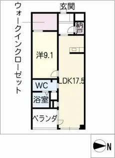 御棚町Hills【2階】の間取り