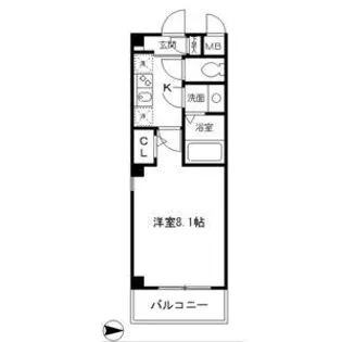 パルテ デル マーレ【1階】の間取り