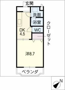 エクシード御油【3階】の間取り