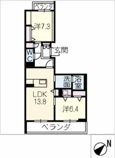 ベラ ルーナ【4階】の間取り