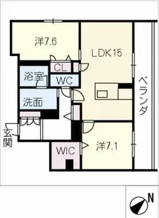 ベラ ルーナ【1階】の間取り