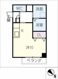 ガーデン熱田【1階】の間取り