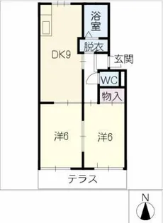 メゾンプレジール【1階】の間取り