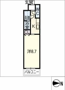 CENT FORCE OKEHAZAMA【3階】の間取り