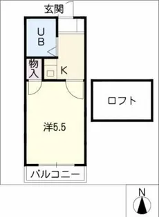 ル・シャトリエ【2階】の間取り