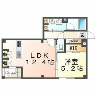 A-CUBE HONMACHI【1階】の間取り