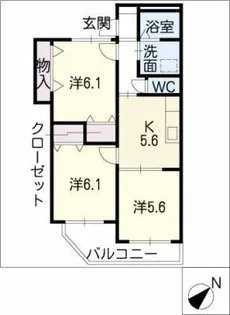 ラーク港【1階】の間取り