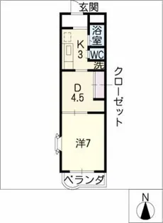 グランシャリオ【4階】の間取り