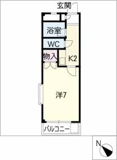 スリーヴ石川【1階】の間取り