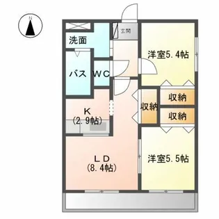 ノーヴァ21【1階】の間取り