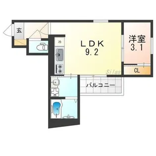 REGALEST初芝【2階】の間取り