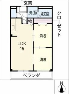 サザンウインドⅤ【2階】の間取り