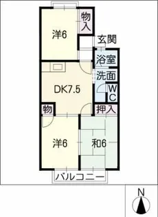 エーデルハイム78【2階】の間取り