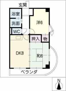ドゥ・エトワール【8階】の間取り
