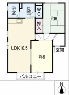 コーポフレンド【2階】の間取り