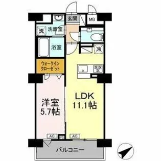 リュミエール千種【8階】の間取り