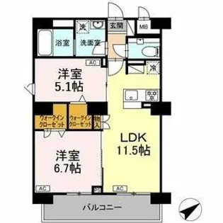 リュミエール千種【4階】の間取り