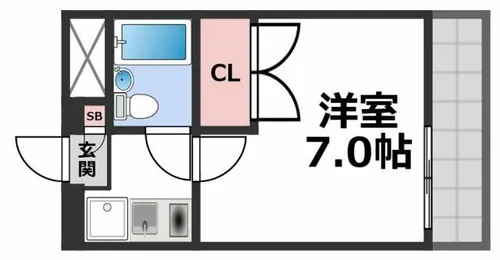 LakiaMaison高井田【4階】の間取り